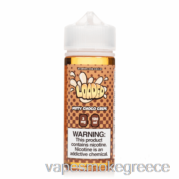 Vape Greece Nutty Choco Crepe - Loaded E-liquid - αδίστακτοι ατμοί - 120ml 6mg